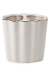 Kassatex Le Marais Porcelain Toothbrush Holder In White/ Black