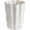 Kassatex Le Marais Porcelain Wastebasket In White