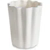 Kassatex Le Marais Porcelain Wastebasket In White/cornflower Blue