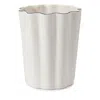 Kassatex Le Marais Waste Basket In White