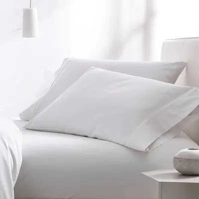 Kassatex Letto Sateen Pillowcase Set Of 2 In White