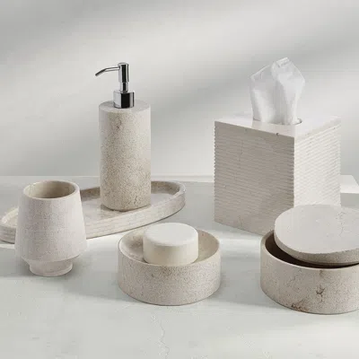 Kassatex Limestone Bath Accessories In Neutral