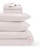 Kassatex Lorimer Washed Percale Bedding Bundle In White