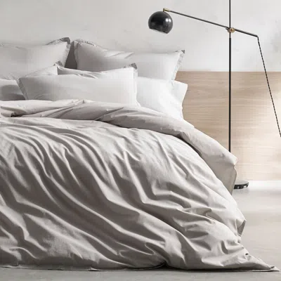 Kassatex Lorimer Washed Percale Duvet In Gray