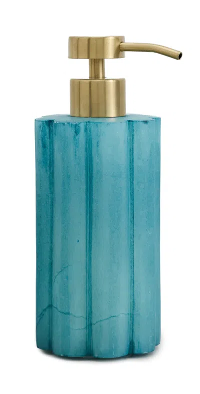 Kassatex Lotion Dispenser Azure In Blue