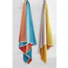 Kassatex Maui Beach Towel In Blue/orange