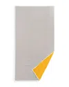 Kassatex Maui Two-tone Beach Towel In Gray/yellow
