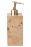 KASSATEX MESA BURL WOOD LOTION DISPENSER