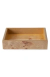 KASSATEX MESA BURL WOOD SOAP DISH