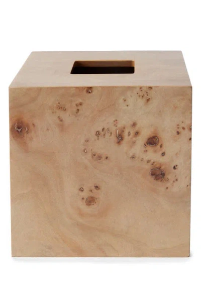 Kassatex Mesa Burl Wood Tissue Holder In Burled Wood