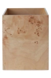 KASSATEX KASSATEX MESA BURL WOOD WASTEBASKET