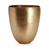 Kassatex Nile Wastebasket In Gold