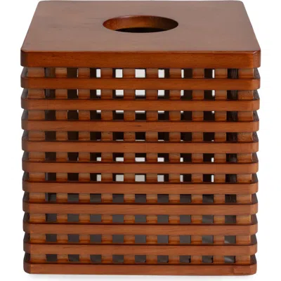 Kassatex Osaka Tissue Holder In Medium Brown