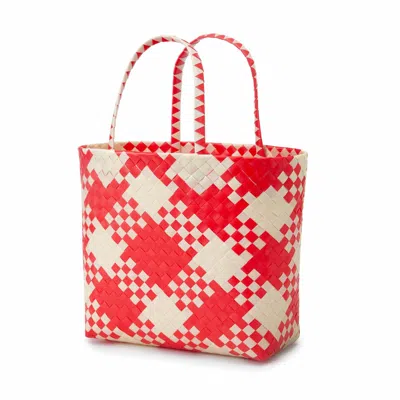 Kassatex Paseo Beach Tote In Red
