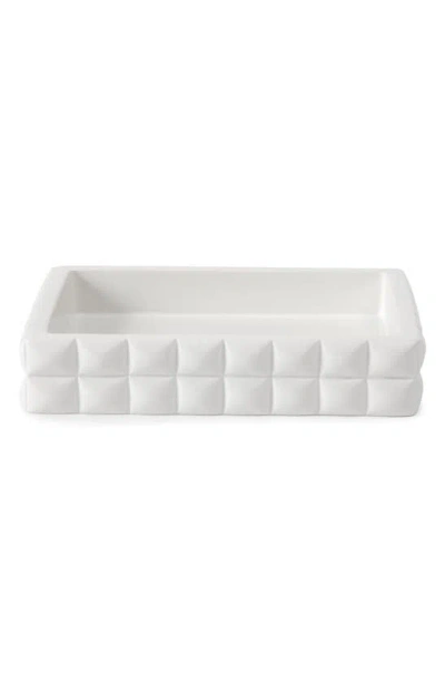 Kassatex Piazza Soap Dish In White