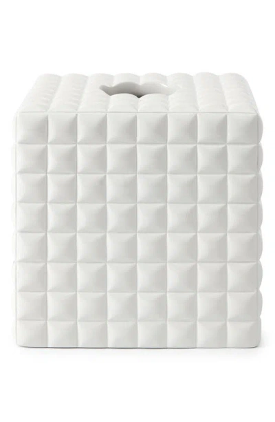 Kassatex Piazza Tissue Holder In White