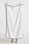 Kassatex Piped Pool Towel In White