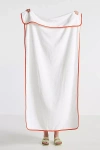 Kassatex Piped Pool Towel In White