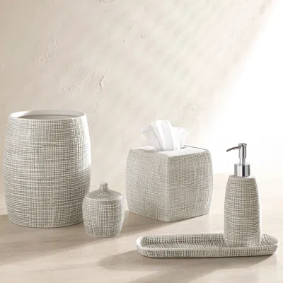 Kassatex Raffia Bath Accessories In Gray