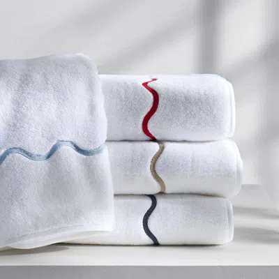 Kassatex Ripple Embroidered Towels In Multi
