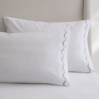 Kassatex Ripple Pillowcase Set Of 2 In White