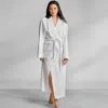 Kassatex Sakura Waffle-terry Robe In White
