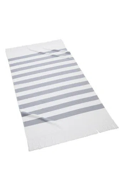 Kassatex Sardinia Beach Stripe Cotton Beach Towel In Blue