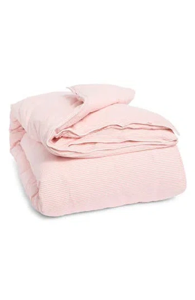 Kassatex Seersucker Duvet Cover In Pink