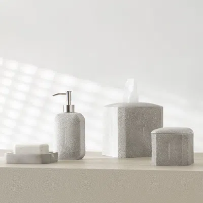 Kassatex Shagreen Bath Accessories In Gray