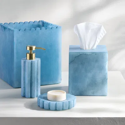 Kassatex Shopbop Wavy Bath Accessories In Blue