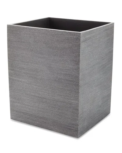 Kassatex Slate Wastebasket In Grey
