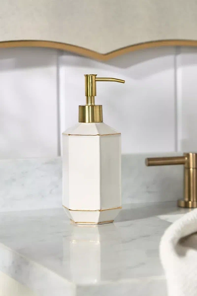 Kassatex St. Honore Porcelain Bath Dispenser In White