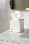 Kassatex St. Honore Porcelain Tissue Holder In White