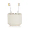 Kassatex St. Honore Toothbrush Holder In White / Gold