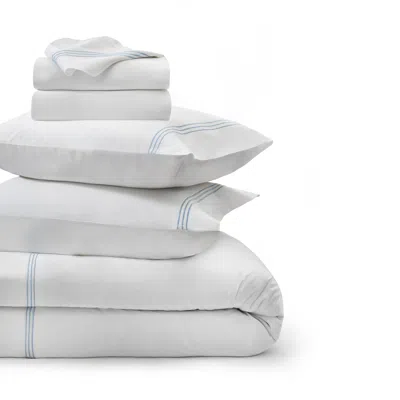 Kassatex Strada Embroidered Percale Bedding Bundle In White