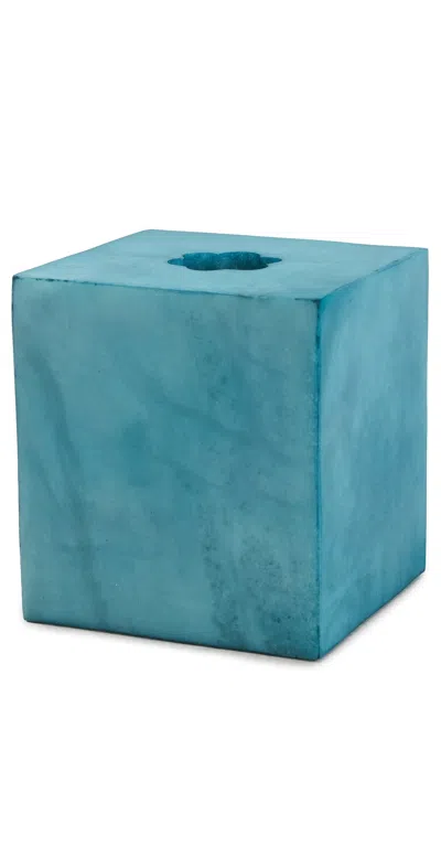 Kassatex Tissue Holder Azure In Blue
