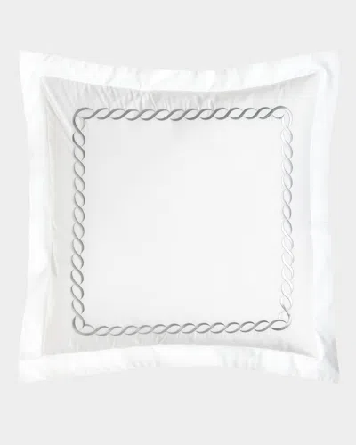 Kassatex Two European Catena Shams In White