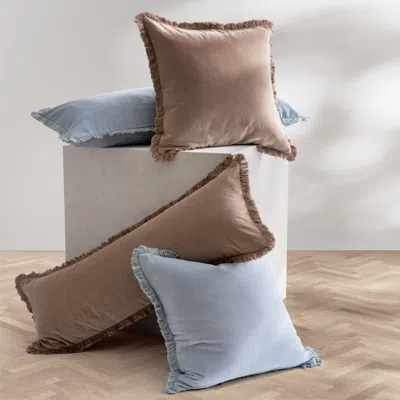 Kassatex Wellesley Velvet Throw Pillow Covers In Multi