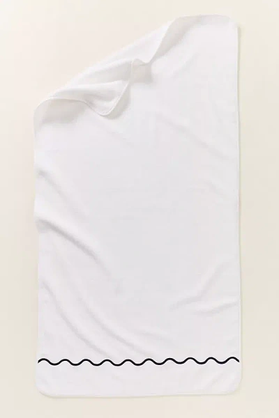 Kassatex X Erin Gates Ripple Embroidered Towel Collection In White
