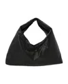 Kassl Anchor Drawstring Shoulder Bag In Black
