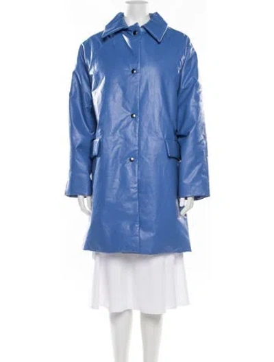 Pre-owned Kassl Coat In Blue
