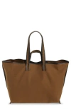 Kassl Contrast Trim Canvas Tote