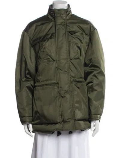 Pre-owned Kassl Down Utility Jacket W/ Tags In Green