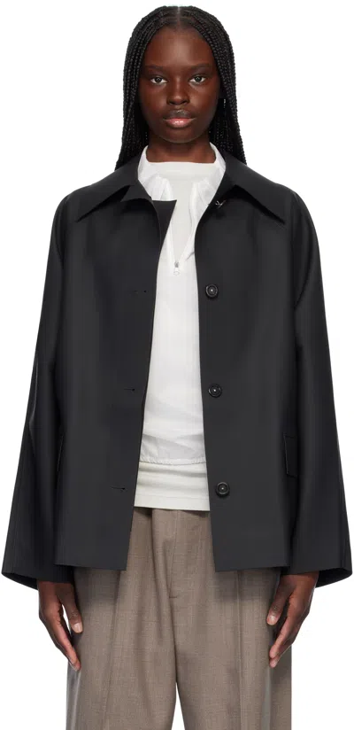 Kassl Editions Black Original Hip Rubber Jacket In 0001 Black