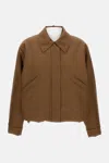 Kassl Editions Bomber Short Rubber In Brown