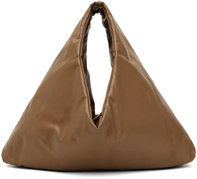 Kassl Editions Brown Anchor Small Oil Mud Bag In 0013 Camel