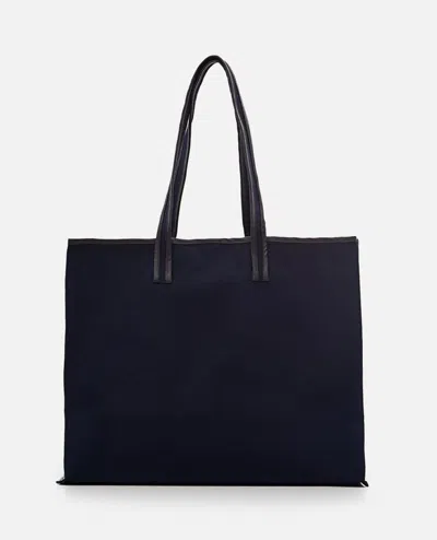 ＜KASSL EDITIONS＞TOTE CANVAS/バッグ　ネイビー Tote lacquer wool | grey / oil black – KASSL Editions