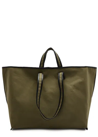 Kassl Editions Canvas Tote In Khaki
