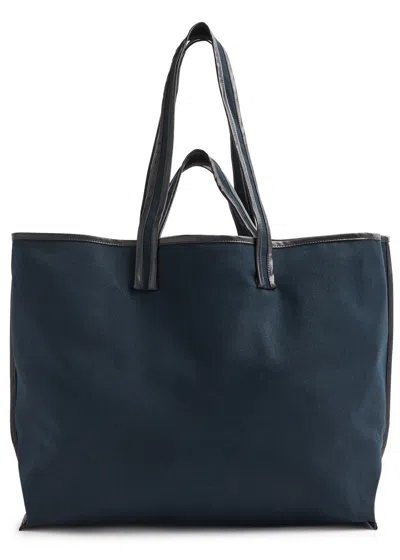 Kassl Editions Canvas Tote In Blue
