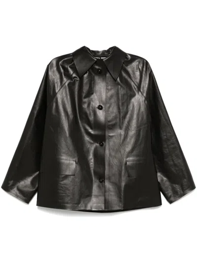 Kassl Editions Coated Jacket In Black